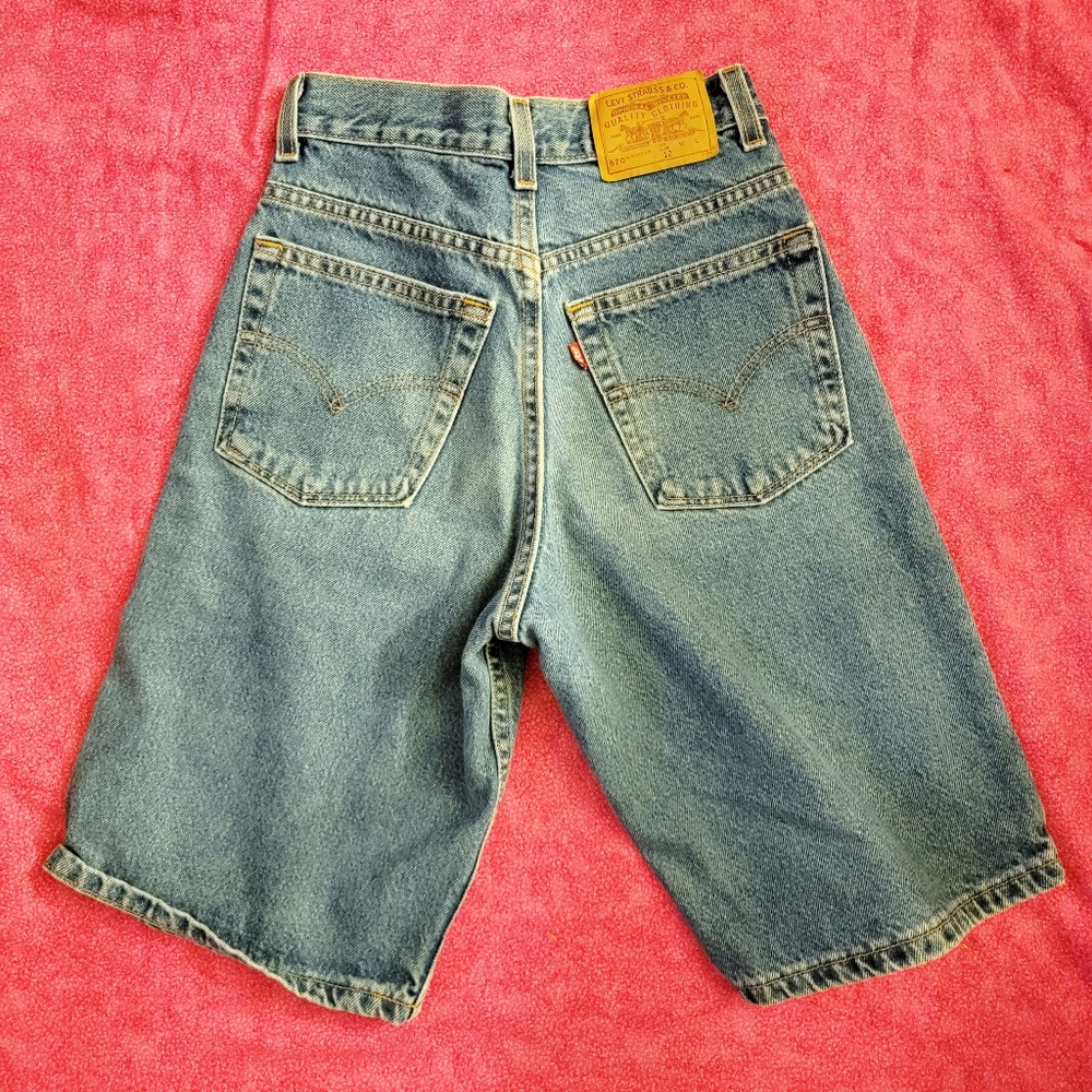 Levi's Denim Bermuda Shorts High Waist